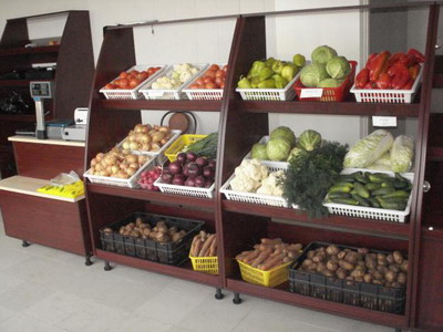 Торговое оборудование для овощей и фруктов