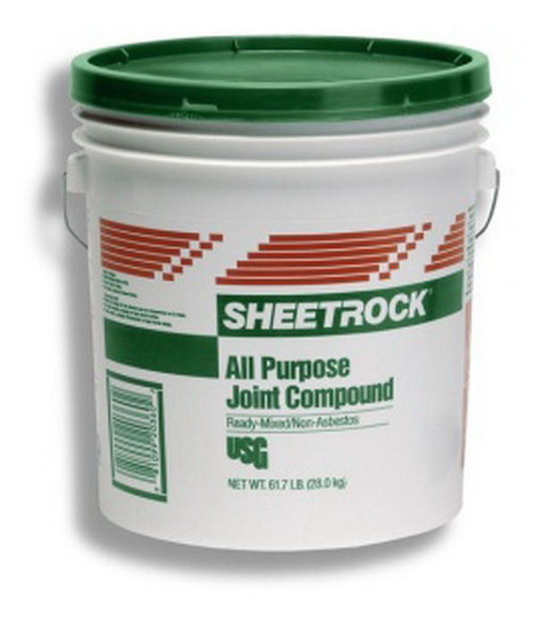 Шпатлевка «Sheetrock» реализуется в пластиковой таре (ведрах) объемом 17,10, 3 л.